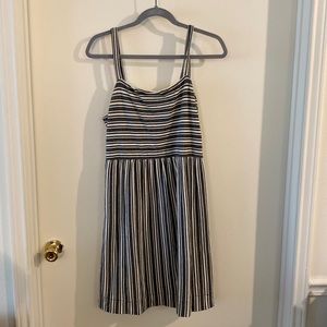 Striped a-line dress